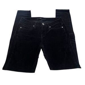 Harper Black Velveteen Skinny Leg Pants Size 26